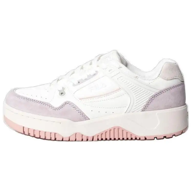FILA Playoff 1990 Low top Skateboard Shoes Women's White Purple Pink