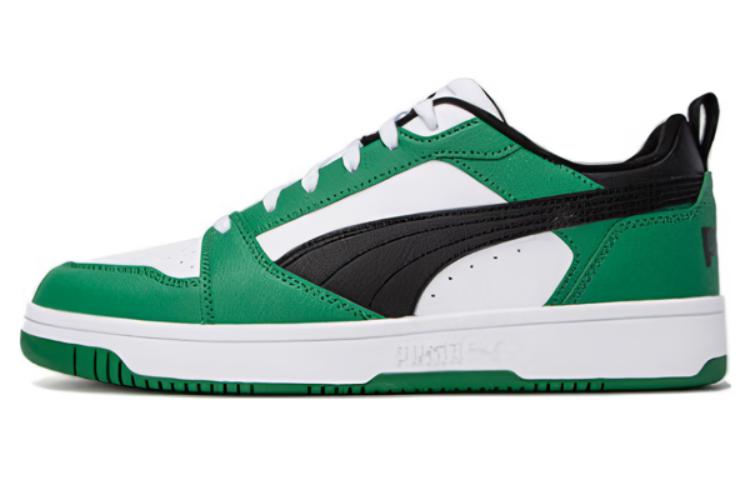 Кеды PUMA Rebound v6 Low (бело-зелено-черные)