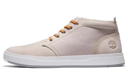 Timberland Davis Square Skateboard Shoes Men's Low Top Light Beige