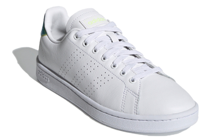 Женские кеды adidas Advantage (бело-зеленые) — фото 3
