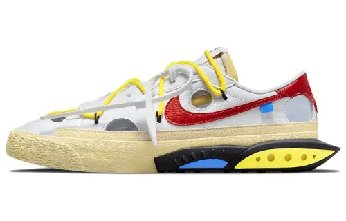 Nike X Off White Blazer Low 'White University Red'