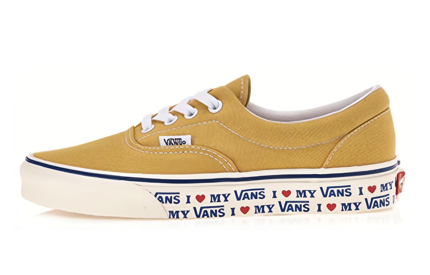 Кеды Vans I Love My Vans (желто-белые) — фото 1