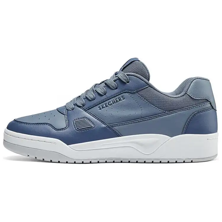Skechers Lightweight And Breathable Low top Skateboard Shoes Men's Marine Blue