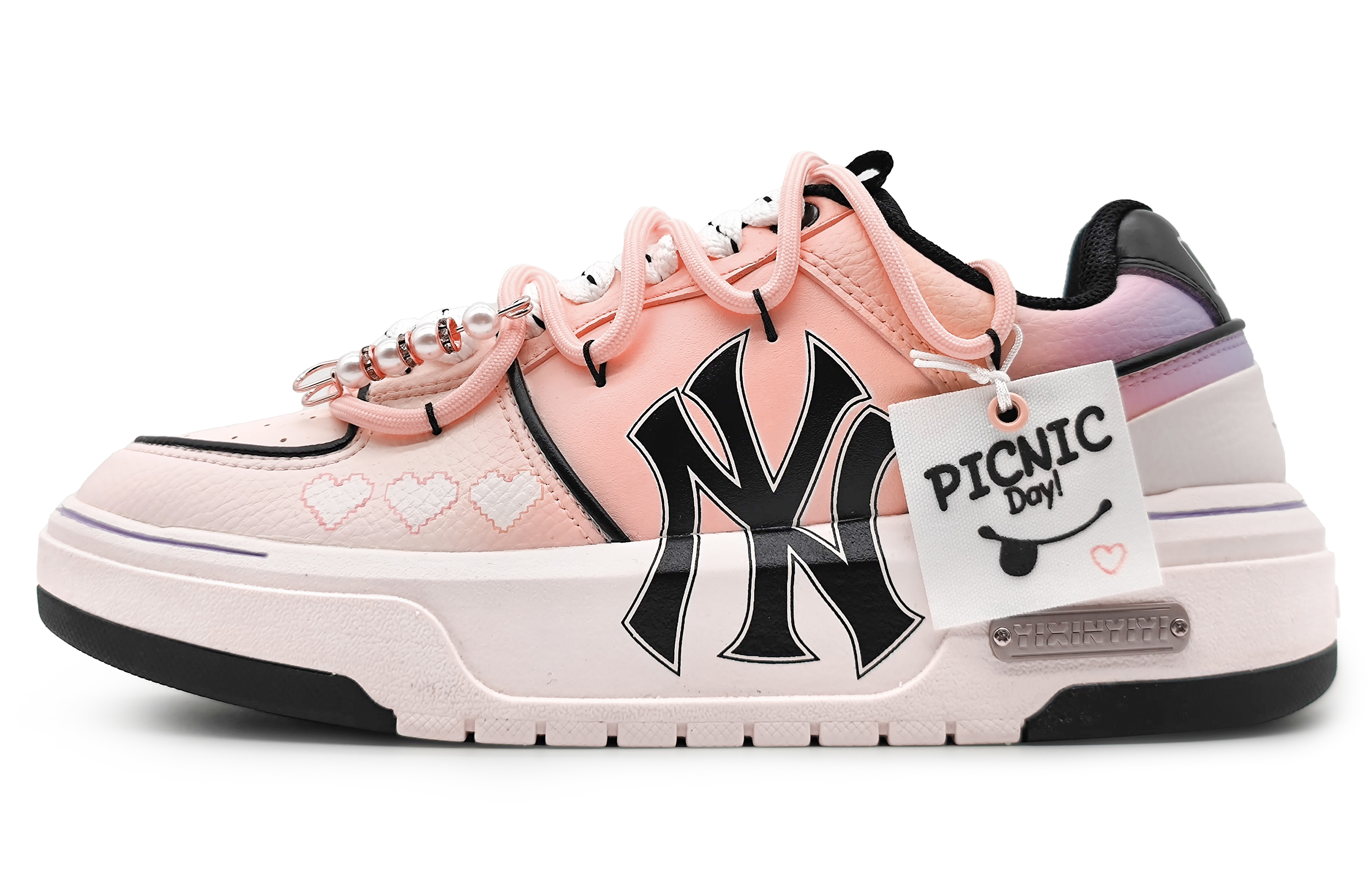 MLB Chunky Liner Leather Abrasion Resistant Height Increasing Abrasion Resistant Height Increasing Low top