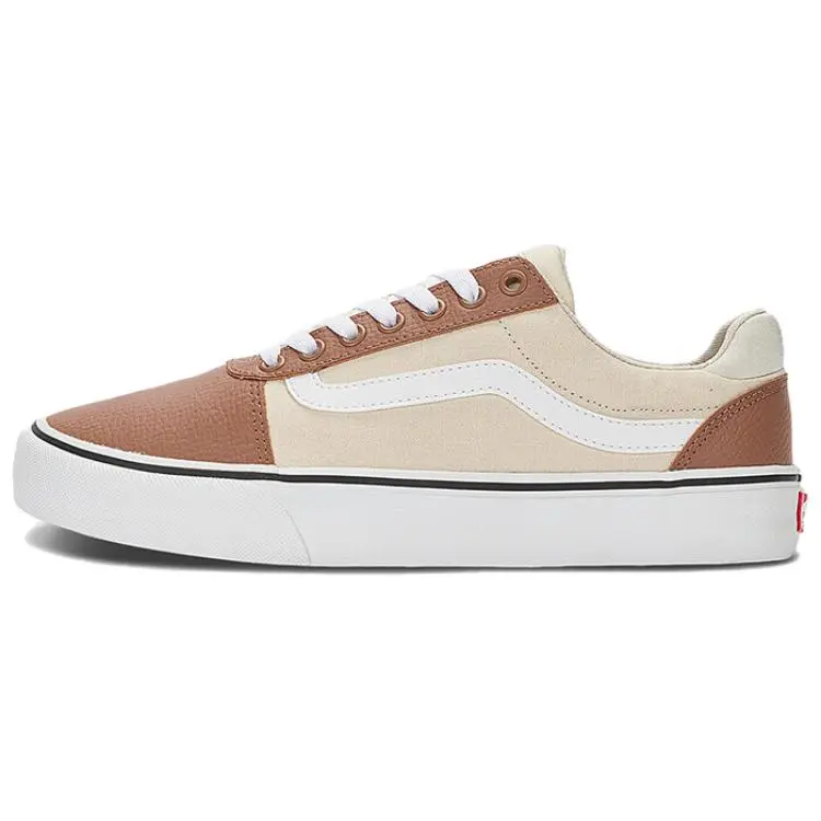 Vans Ward Deluxe Low top Skateboard Shoes Men's Brown White