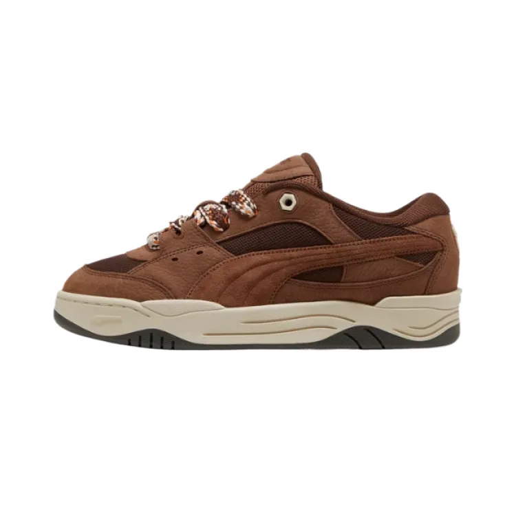PUMA 180 LACE INTEREST Fabric Vintage Style Low top Skateboard Shoes Unisex Brown