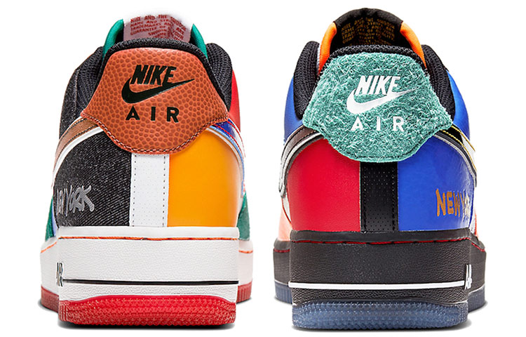 Мужские кеды Nike Air Force 1 What The NYC (бело-оранжевые) — Белыйоранжевый — фото 4