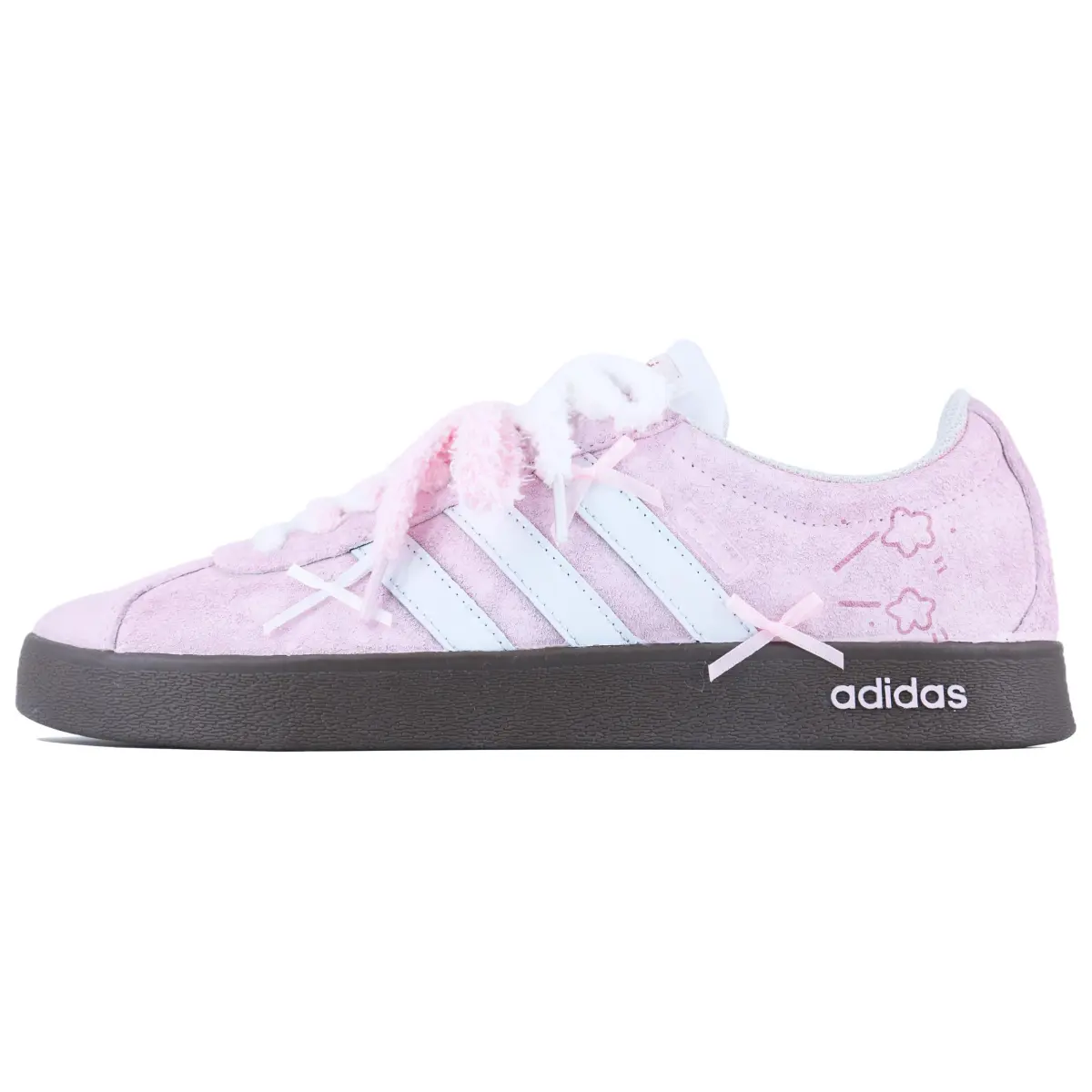 Adidas VL COURT 2.0 Leather Low top Skateboard Shoes Unisex Pink