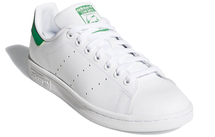 Женские кеды adidas originals STAN SMITH (белые / зеленые) — Белый / зелёный — фото 3