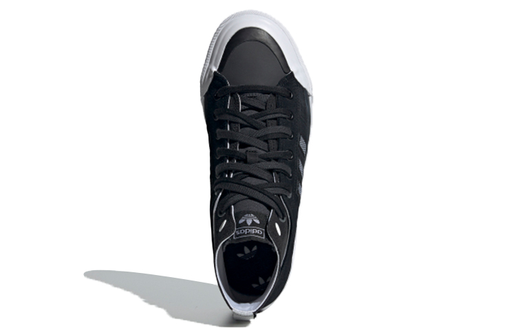 Кеды adidas originals NIZZA Hi DL (черно-белые) — фото 5