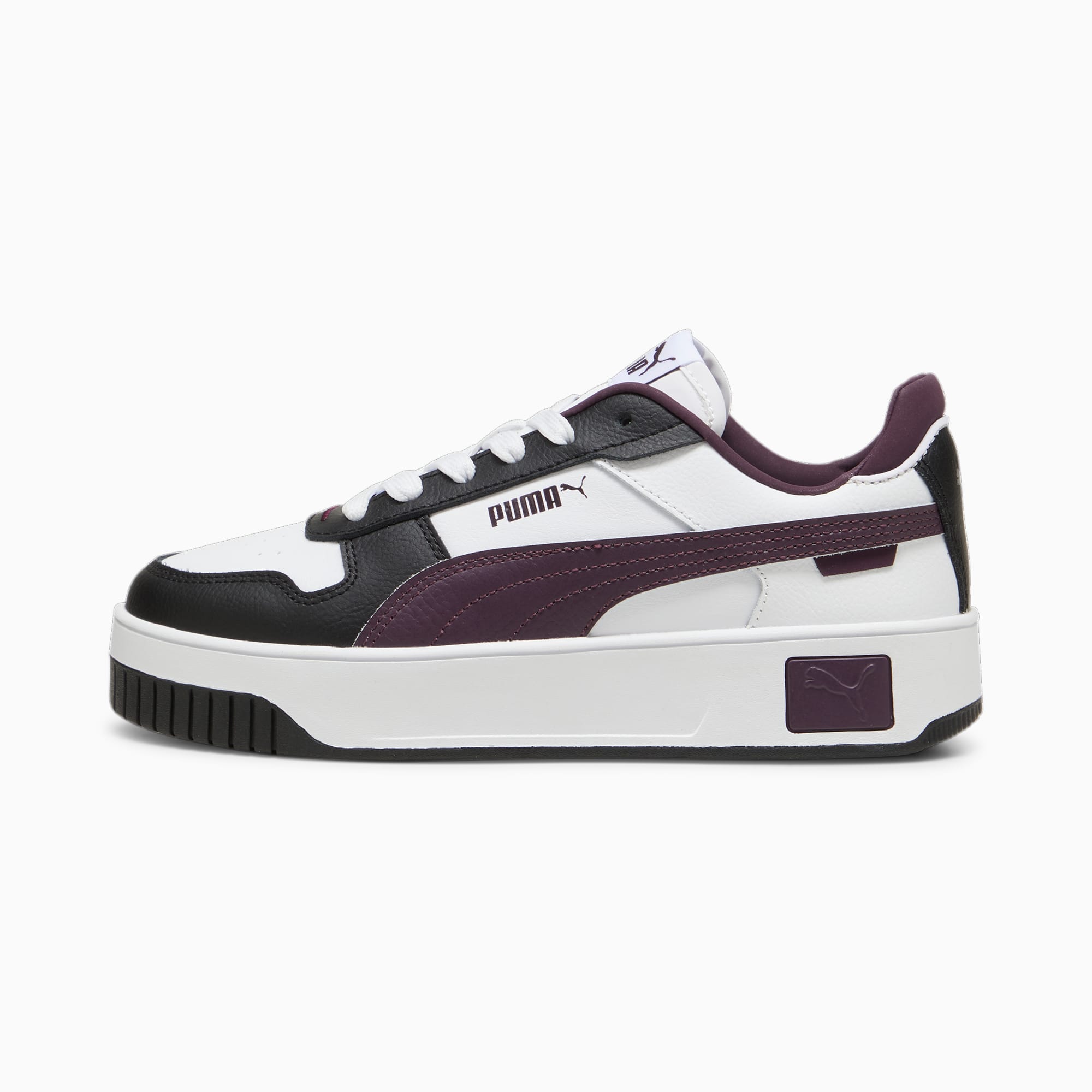 PUMA Carina Street Low top Skateboard Shoes Women's Black White Purple