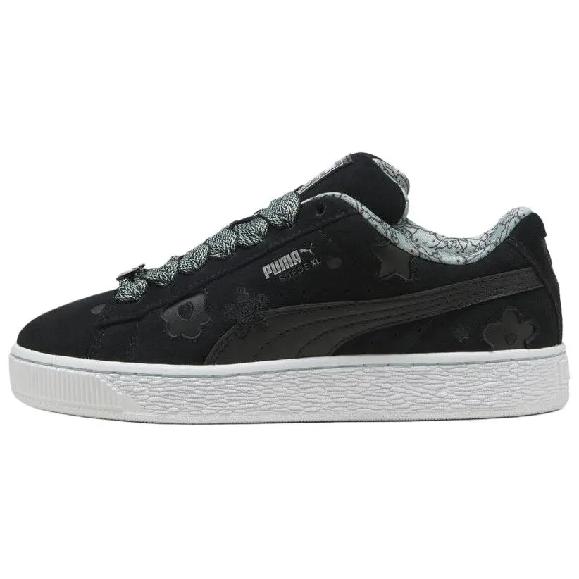 PUMA x HELLO KITTY & FRIENDS Suede XL Abrasion Resistant Low top Skateboard Shoes Women's Black