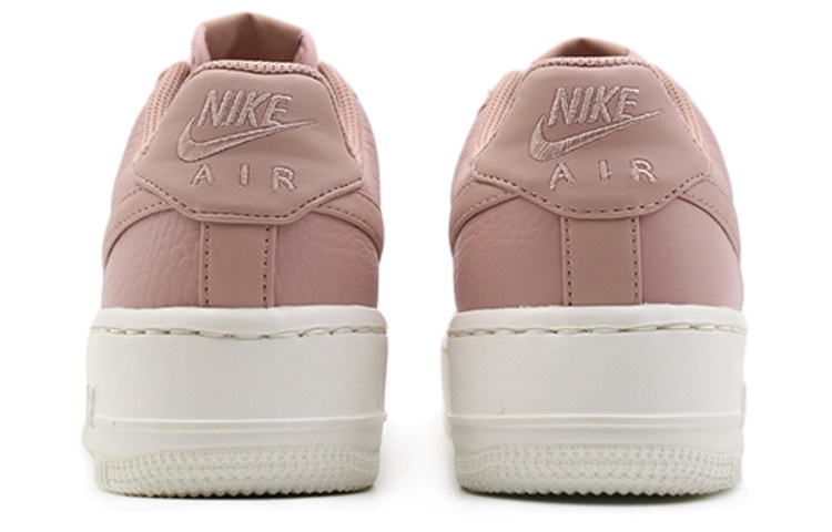 Женские кеды Nike Air Force 1 AF Upstep Particle Pink Sail (овчинно-розовые) — фото 4