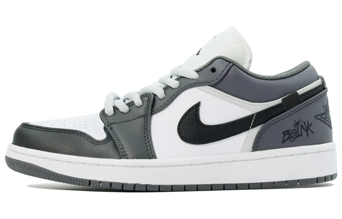 Jordan Air Jordan 1 Synthetic Leather Cushioning Abrasion-Resistant Lightweight Breathable Slip-Resistant Low-top
