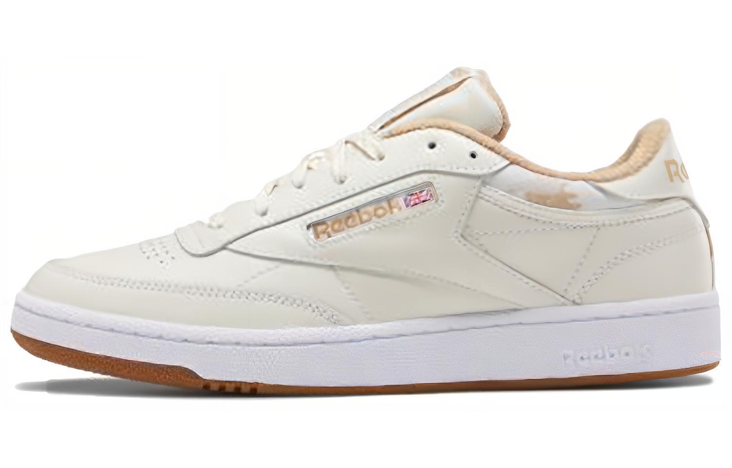 Кеды Reebok Club C 85 (каки-белые)