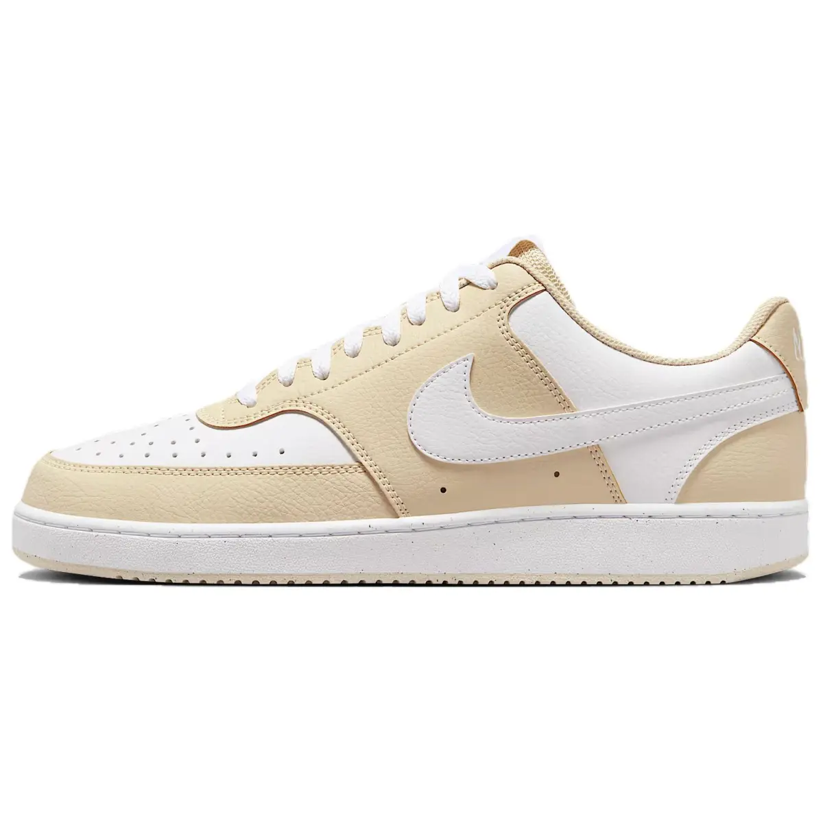 Nike Court Vision Low Slip Resistant Abrasion Resistant Low top Skateboard Shoes Men's Light Brown