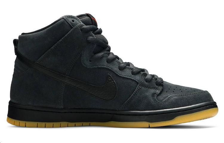 Мужские кроссовки Nike Dunk High Pro Dark Grey (черные) — Чёрный — фото 2