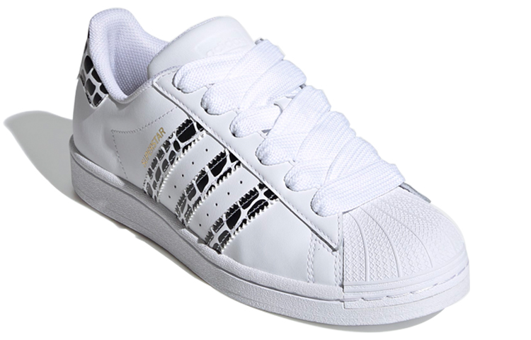 Женские кеды adidas originals SUPERSTAR (бело-черные) — Чёрный / белый — фото 3