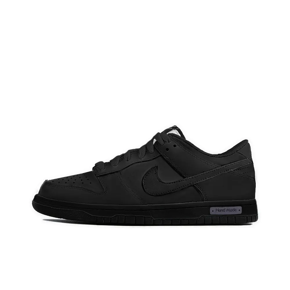 Nike Dunk Abrasion Resistant Lightweight Low top Skateboard Shoes Unisex Black