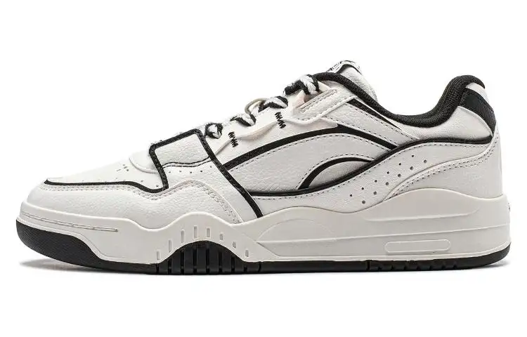 Li Ning Yuebai Breathable Lightweight Breathable And Lightweight Low top Skateboard Shoes Women's White Black