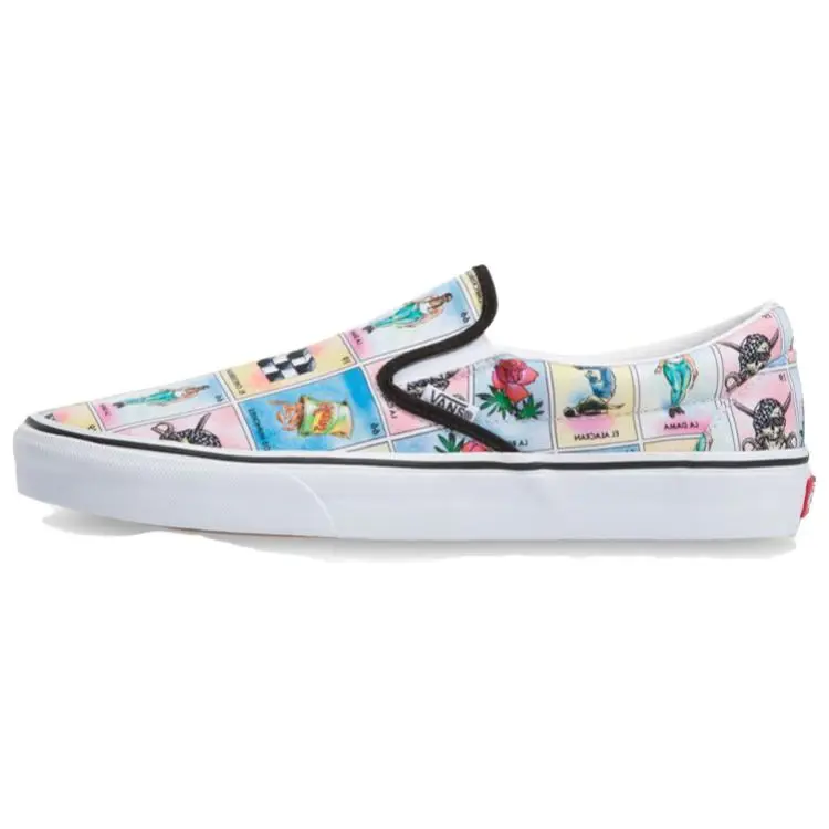 Vans Slip on Low top Skateboard Shoes Unisex Multicolor Artistic