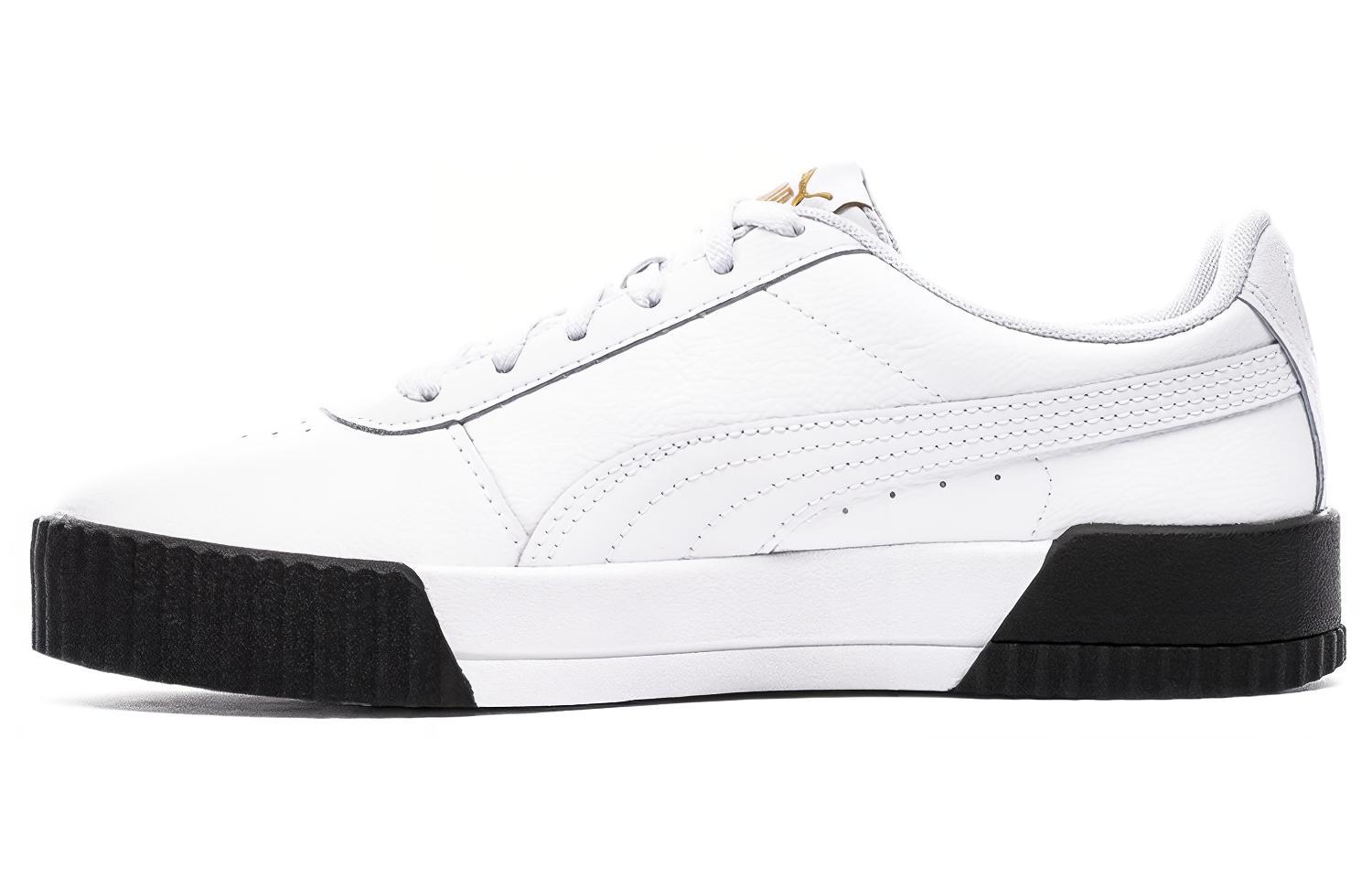 PUMA Puma Carina Leather Classic Casual Low Top Sneakers Women's White