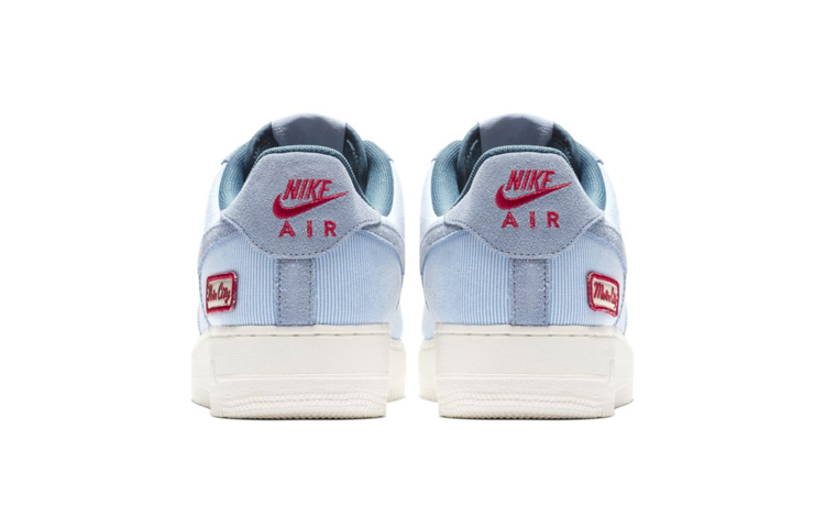 Мужские кеды Nike Air Force 1 Detroit Home (синие) — Синий — фото 3