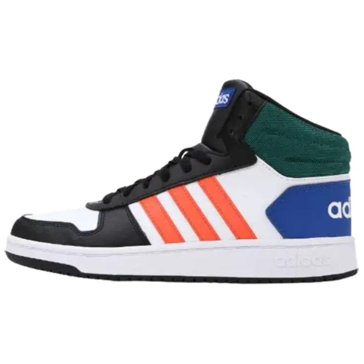 Мужские кроссовки adidas adidas neo Hoops 2.0 Mid (белый / черный / оранжевый)