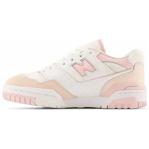 New Balance NB 550 Comfortable And Lightweight Low top Skateboard Shoes Women's Pink White