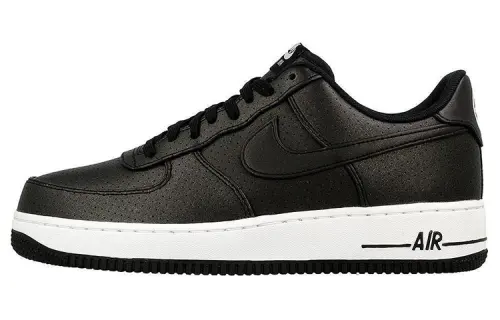 Nike Air Force 1 Comfortable Slip Resistant Abrasion Resistant Low top Skateboard Shoes Unisex Black