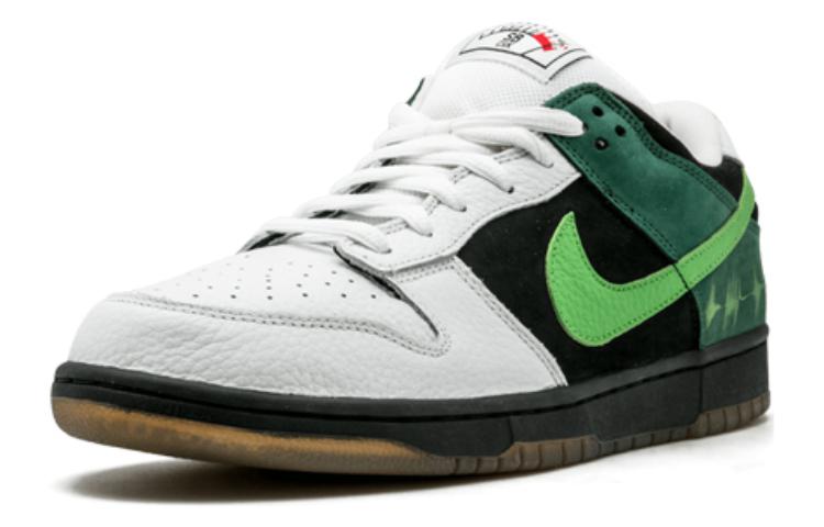 Кеды Nike Dunk SB C&K (бело-черно-зеленые) — фото 3