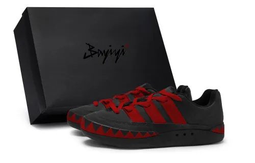 Adidas Originals Adimatic 811 Manufacturing, Jade Sea Mystic Red, Special Shoe Box Low top Skateboard Shoes Unisex
