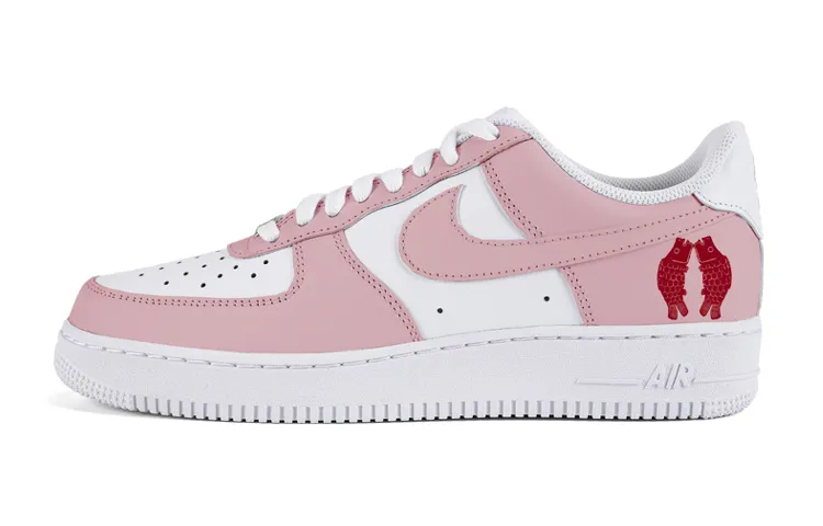 Nike Air Force 1 Air Force 1 Low top Skateboard Shoes Women's Pink