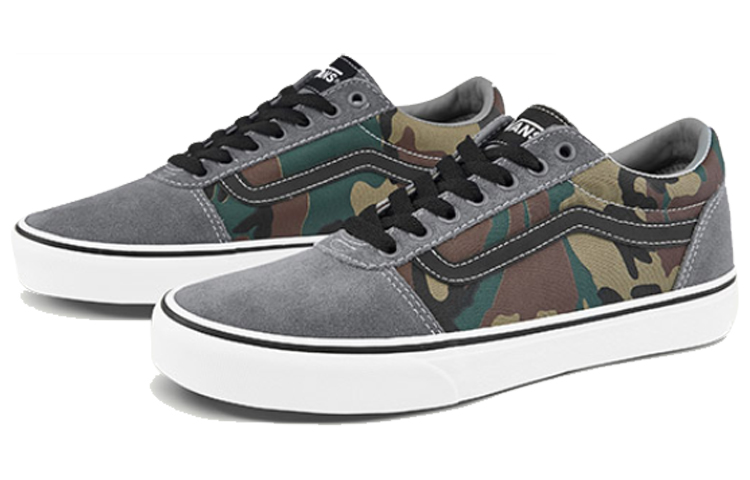 Кеды Vans Ward (серый / зеленый) — Серый / зелёный — фото 3