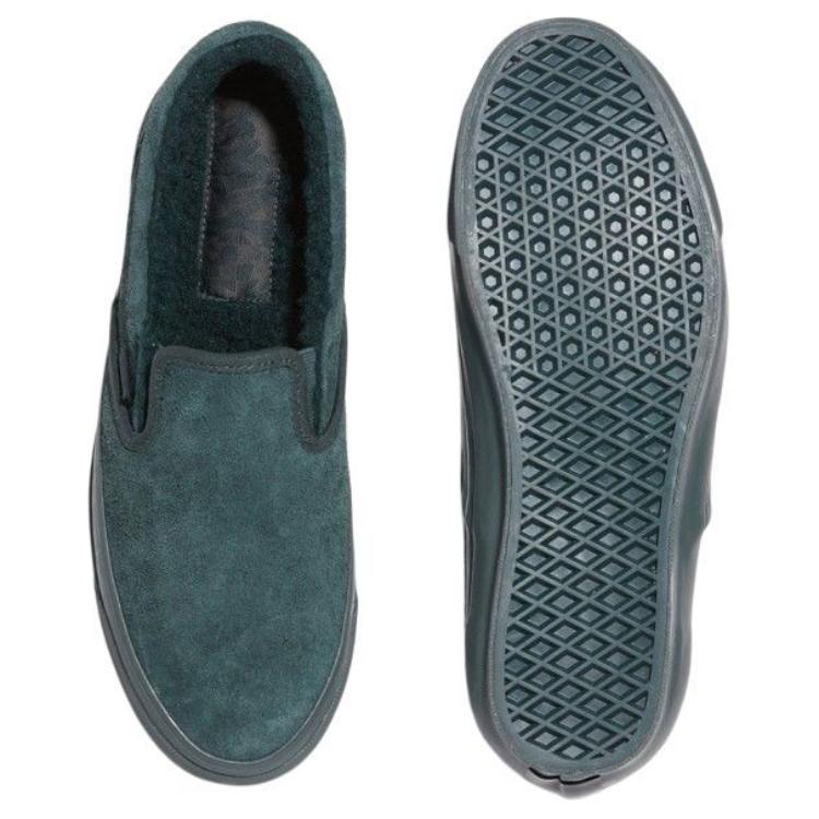 Слипоны Vans slip-on (зеленый) — фото 4