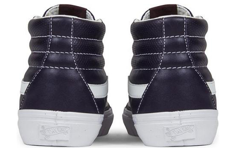 Кеды Vans Italian Leather Sk8-Hi Reissue (черные) — фото 4