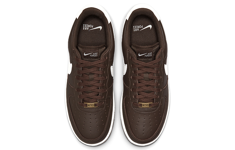 Кеды Nike Air Force 1 "Dark Chocolate" (коричнево-белые) — 巧克力色 — фото 4
