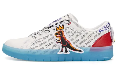 Joma Abrasion Resistant Low top Skateboard Shoes Men's White Red
