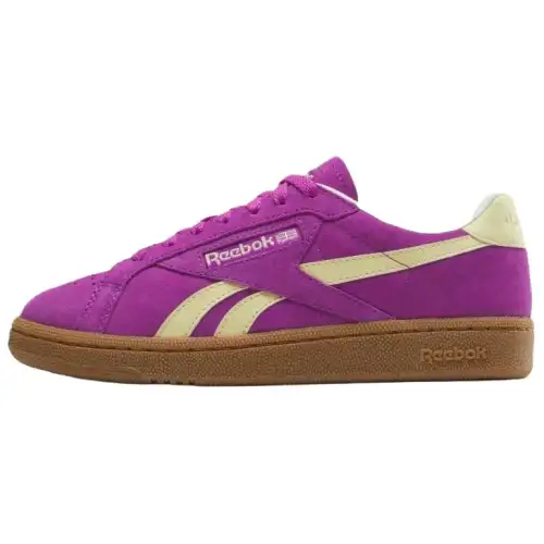 Club C Grounds Wmns Reebok Uk 'Purple Rave Bleached Yellow'