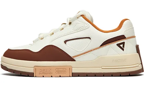 PEAK Sugar Free Puffy Shoes Breathable Low top Skateboard Shoes Women's Almond Coffee