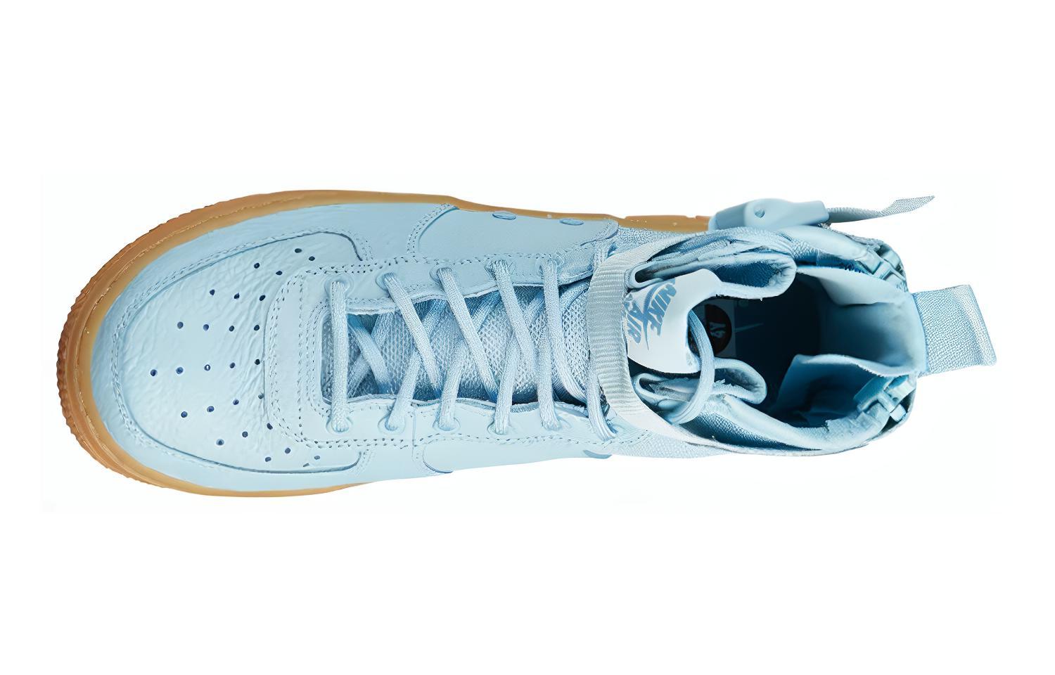 Женские кроссовки Nike Air Force 1 SF (голубой) — фото 3