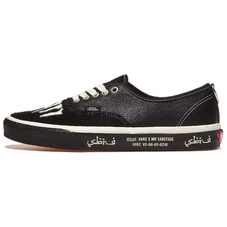 Vans x Mark SBTG Authentic Low top Skateboard Shoes Men's Black