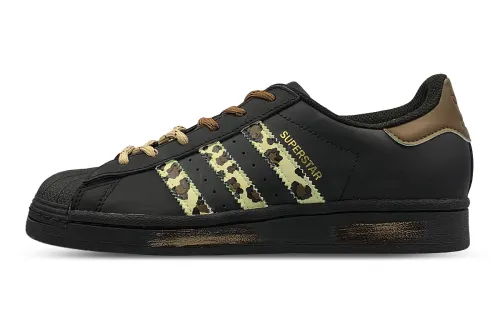 Adidas Originals SUPERSTAR Slip Resistant Low top Skateboard Shoes Unisex Black