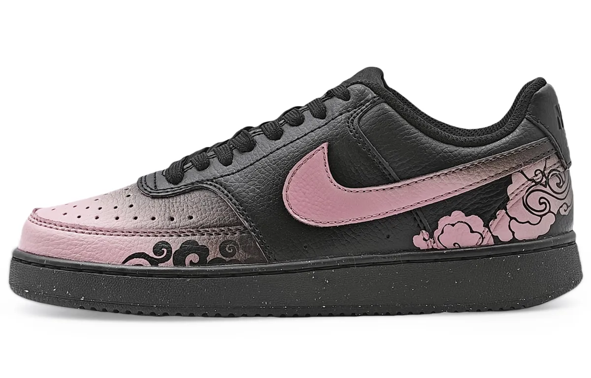 Nike Court Vision Low NN Abrasion Resistant Low top Skateboard Shoes Unisex Dark Pink