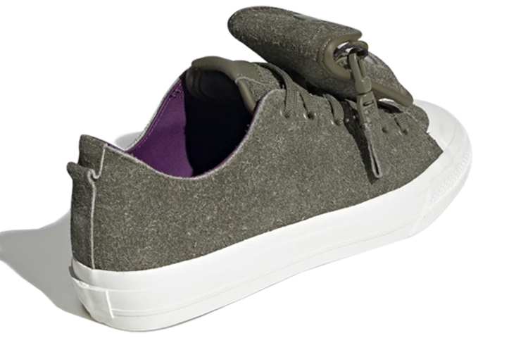 Мужские кеды adidas Nizza RF (коричнево-зеленые) — фото 3