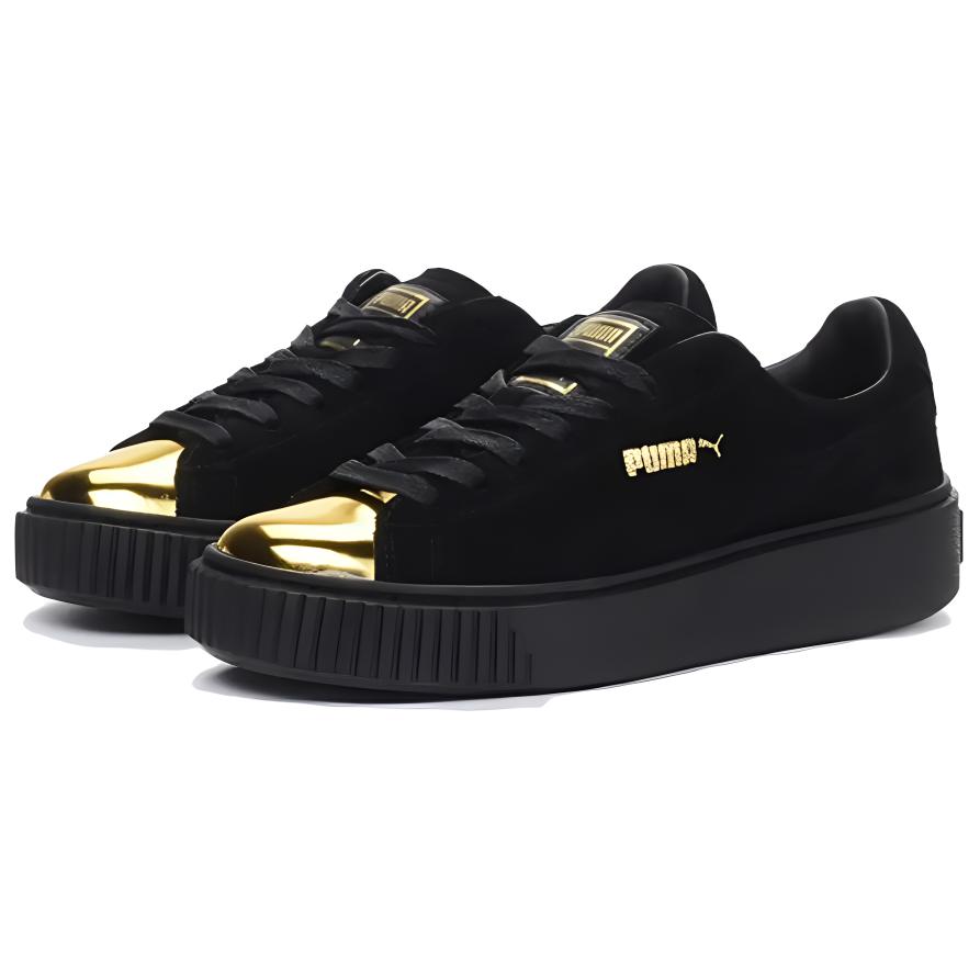 Женские кеды PUMA Suede Gold (золотые) — фото 3