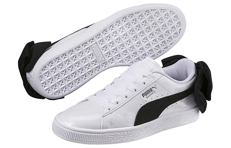 Женские кеды PUMA Basket Bow (черно-белый) — Чёрный / белый — фото 5