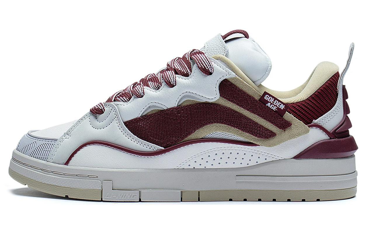 Li Ning Wave Golden Slip Resistant Abrasion Resistant Slip Resistant Abrasion Resistant Low top Skateboard Shoes Men's
