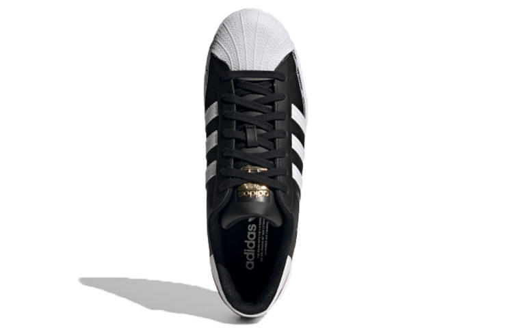 Кеды adidas originals Superstar (черно-бело-красные) — фото 5