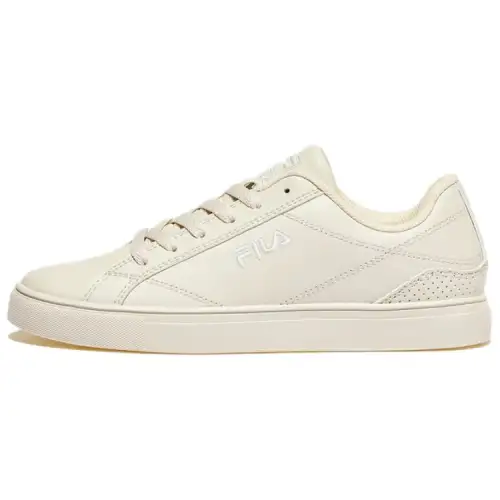 FILA Abrasion Resistant Lightweight Wear resistant And Lightweight Low top Skateboard Shoes Unisex Beige Korean Style